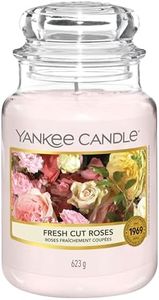 Yankee Candle Scented Candle, Fresh Cut Roses Large Jar Candle, Long Burning Candles: up to 150 Hours, Perfect Gifts for Women