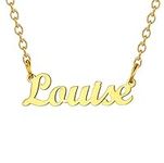 U7 Louise Gold Name Pendant Necklace Custom Womens Jewellery Necklaces