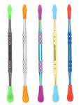 Wax Carving Tool Anti-Slip Stainless Steel Sculpting Modeling Tools with Spoon and Point 4.75 Inch Double-Ended Statuary Clay Polymer Scoop Kit Engraving Snuff Pipe Cleaning