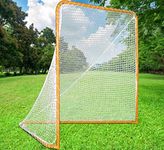 Portable Mini 6x6 Lacrosse Practice Training Goal Nets for Backyard Portable Mini 6x6 Lacrosse Practice Scoop Nets Folding Metal Portable Lacrosse Goal Net 6x6 FT with Bag