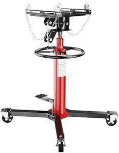 Garvee 1100 Lbs Transmission Jack Hydraulic Telescoping Transmission Jacks 33.5-67 Inch High Lift, 2-Stage Transmission Floor Jack Stand with Foot Pedal, 360° Swivel Wheel