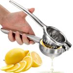 OVOS Citrus Juicer Lemon Press Squeezer Made from Unbreakable 18/8 Stainless Steel Manual Orange Lemon and Lime Juice Fruit Squeezer for Maximal BPA Free and Dishwasher Safe