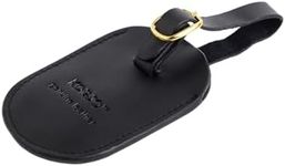 Korjo Leather Luggage Tags 2 Pack, Genuine Leather, for Travel, Includes 2 Tags