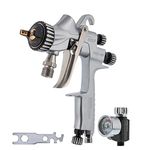 Master Elite High-Performance PRO-55 Series HVLP Pressure Feed Spray Gun with 1.5mm Tip - Ideal for Automotive Basecoats, Clearcoats, Primers, Industrial & Woodworking Coatings - Superior Atomization