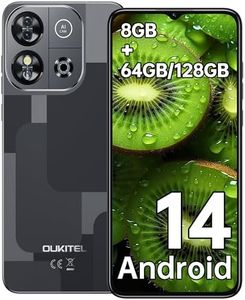 OUKITEL C57S Téléphone Portable Débloqué 2024-8Go(2+6)+64Go/1To Smartphone Pas Cher, Écran 6.52", Batterie 4300mAh, 13MP, Octa Core, Android 14 Smartphone Débloqué 4G Dual SIM/Face ID/GPS/- Noir