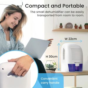 Pro Breeze 1500ml Dehumidifier – Compact Portable Moisture Remover