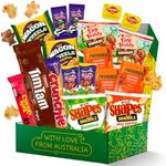 Authentic Australian Snack Gift Box - Tim Tams, Cadbury, Cherry Ripe - Australian Food and Candy - Perfect Australian Gift