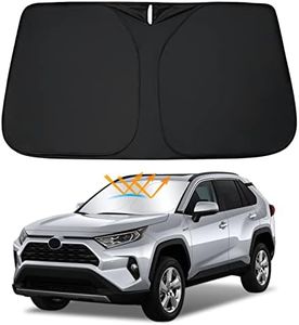 D-Lumina Windshield Sun Shade for 2019-2023 Toyota RAV4, Foldable Front Sun Visor Protector, RAV-4 SUV Adventure, Hybrid Prime LE, TRD Off-Road, XLE, XLE Premium, Limited Interior Accessories