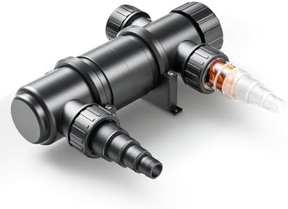 SunSun CUV-111 Stérilisateur Clarificateur de bassins ou d’étang - débit Max. de 1700 l/h - avec Lampe Rayons UV-C 11 W - pour Poissons et Plantes Aquatiques - Cours d’Eau Droit