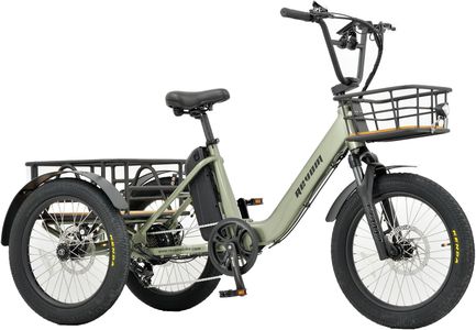 REVOM Electric Trike – Light Green Adult Three-Wheel Bike