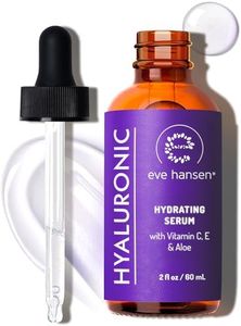 Eve Hansen Hyaluronic Acid Serum for Face (2 oz) | Hydrating Face Serum with Vitamin C + E, Wrinkle Filler, Moisturizer, and Natural Plumper | Cruelty Free, Vegan Anti Aging Serum