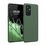 kwmobile Case Compatible with OnePlus 9 (EU/NA Version) Case - Soft Slim Protective TPU Silicone Cover - Dark Green