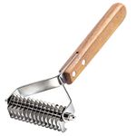 Aidiyapet Coat King Rake Pet Undercoat Rake, 14 Teeth Dog Dematting Comb Pet Grooming Brush Deshedding Tool for Dogs and Cats (Large)