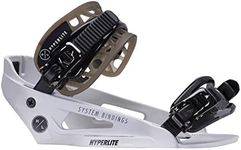 Hyperlite System Lowback Mens Wakeboard Bindings White/Grey 10-13