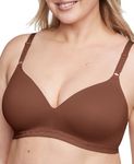Warner's Women's Cloud 9 Super Soft Wireless Lightly Lined Comfort Bra 1269, Mahogany, 36C