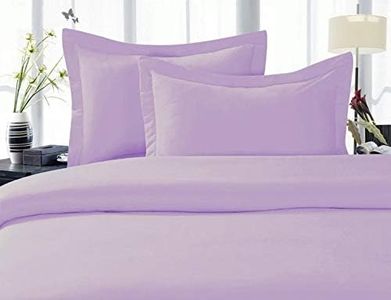 CELINE LINEN Best, Softest, Coziest Duvet Cover Ever! 1500 Premier Hotel Quality Luxury Super Soft Wrinkle Free 3-Piece Duvet Cover Set, Full/Queen, Lilac