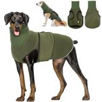 Dotoner Dog Anxiety Relief Coat,2-in-1Calming Anxiety Jacket for Dogs with Soft Ear Muffs Hood for Noise Dog Anxiety Vest with reflective strips Belly Coverage Anti-Anxiety Wrap Relief Stress