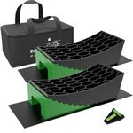 RVMATE RV Levelers 8-Piece Kit - Compatible with RV, Motorhome, Trailer, Dual Axle Trailer - 35000 lb Load Capacity - Black