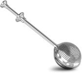 Sourdough Flour Duster for Bread Baking – Powdered Sugar Shaker Duster with Spring-loaded System & One-Handed Operation – 304 Stainless Steel Mini Flour Sifter for Baking, Corn Starch, Cocoa & Spices