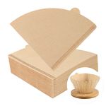 Coffee Filter Papers 140 Pcs Unbleached Compatible with Size 02 Filter Papers Compatible with Dripper Coffee Makers