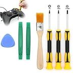 EEEKit Screwdriver Set for Xbox One Xbox 360 Controller and PS3 PS4, T6 T8H T10H Bit Screwdriver Repair Tool with Safe Prying Open Tool and Cleaning Brush