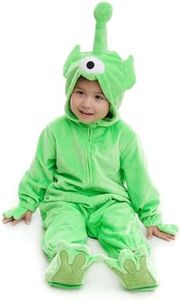HSCTEK Baby Alien Costume, Newborn Alien Costume Boys Girls, Baby Halloween Onesie Costume for Toddler Infant 3-6 Months