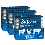 BUTCHER'S Wet Dog Food Trays Grain Free Succulent Recipes 5.4kg (36 x 150g)