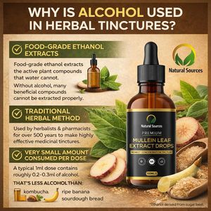 Mullein Leaf Extract 100ml – 1000mg Herbal Supplement