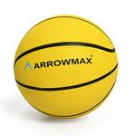 ArrowMax Basketball for Kids Junior Size for Children and Kids, Premium Rubber Material, for Kids 2 3 5 7 + Years Old, Size 3 (Yellow)