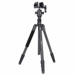 Fooletu Shooting Tripod Hunting Shooting Stick Gun Rifle Rest with Shooting Saddle Clamp Head, 360° Rotate, 24"- 65" Aluminum Shooting Monopod Bipod Tripod Support