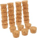 Ipetboom 30pcs Glass Bottle Cork Tapered Cork Lid Tapered Cork Stopper Beer Bottle Stopper Bottle Corker Wine Bottle Stopper Milk Bottle Cork Oil Jar Cork Mini Corks Natural Wood Glass Cork