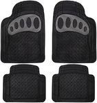 FH Group F11310BLACK All Weather Floor Mat, 4 Piece (Heavy Duty)