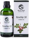 HEALTREE Rosehip Oil 100ml (100% Pure Cold Pressed Virgin Grade) for Skin Care, Face Moisturiser, Body Massage Essential Oils