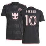 Messi 10 Home Away Kit Football Jersey (Kid's, Boy's & Men's) (M, Gold)