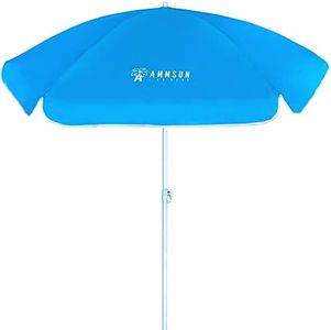 AMMSUN 5ft Seaside Beach Umbrella for Sand and Water Table - Kids Durable Umbrellas for children Beach Camping Garden Outdoor Play Shade