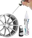 Zlirfy Car Touch Up Fill Paint Pen,Car Wheel Scratch Fix Rim Touch Up Paint Rim Scratch Repair Pen,Two-In-One Wheel Repair Paint,Car Wheel Scratch Remove,Used for Fix Rim Scratches,Surface Damage (Silver)