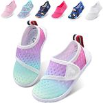 JOINFREE Toddler Water Socks for Girls Quick Dry Water Shoes for Boys Light Weigh Kids Barefoot Aqua Shoes for Beach Swim Diving Colour 10 Toddler