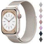 Original Stainless Steel Milanese Loop Compatible with Apple Watch Strap 38mm 40mm 41mm 42mm 44mm 45mm 46mm 49mm, Women & Men Magnetic Band for iWatch Ultra/Ultra 2, SE, Series 10 9 8 7 6 5 4 3 2 1