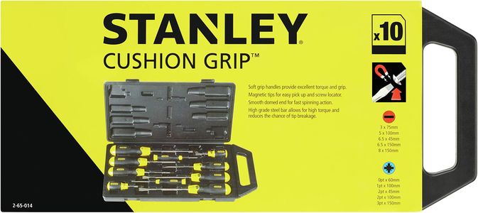 Stanley 10-Piece Screwdriver Set – Precision Hand Tools