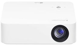 LG PH30N CineBeam Portable HD LED Projector with 2 Hours Battery Backup | 1280 x 720 RGB LED 100,000:1 | Wireless Connection | USB Plug & Play, White, Small