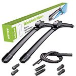 ASLAM Windshield Wipers All-Season Blade Type-M 24"+16", Multifunctional Adapters and Refills Replaceable, Double Service Life(set of 2)