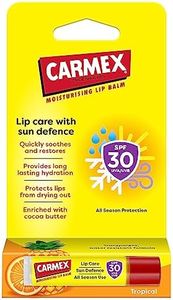CARMEX Tropical Moisturizing Lip Balm for Soft, Protected Lips tube (10g)