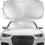 Car Sunshades Car Windshield Sun Shade Foldable for Front Window Polyester Sun Shield for Reflecting UV Rays and Sun Heat Protection