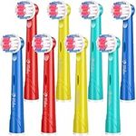 Milos Compatible Oral B Kids Electric Toothbrush Heads / 8 Pack of Kids Electric Toothbrush Heads/Compatible Oral B Kids Toothbrush Heads/Replacement Oral B Heads for Electric Toothbrush Kids