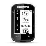 COOSPO Wireless GPS Bike Computer CS500, 2.6 Inch LCD GPS Cycling Computer with Route Navigation, Bluetooth5.0 ANT Bicycle Speedometer with Auto-Backlight, Support Bike Radar & 45H Battery Life