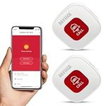 DAYTECH Tuya WiFi Smart SOS Call Button, Wireless Panic Button, Personal Alarm for Elderly Seniors Patient Disabled Handicapped, 2 Rechargable Emergency Buttons, only Supports 2.4GHz Wi-Fi, NO FEES