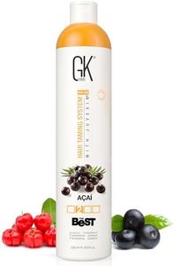 GK HAIR Global Keratin The Best ACAI (33.8 Fl Oz/1000ml) Vegan Smoothing Keratin Hair Treatment Professional Brazilian Complex Blowout Straightening For Silky Smooth Frizz Free Hair