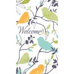 Amscan Welcome Birds Disposable 2 Ply Eco Paper Guest Towels Tableware (16 Piece), 8" X 4.5", Pastel