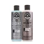 Chemical Guys SPI40916 Light & Heavy Metal Polish Kit, Restore, Protect, and Shine all Metal Surfaces, 2-16 fl oz