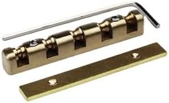 Guyker 5 String Bass Guitar Nut, Height Adjustable 45mm Brass Roller Nut Split Regulation Replacement Parts